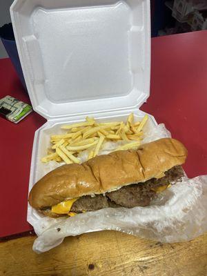 Cheeseburger Poboy