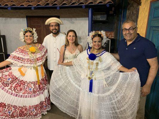 In the country of Panama with Panamanian dancers