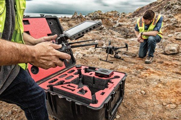 Pelican Drone Case without drone in case