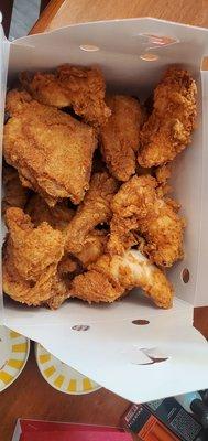 Family combo with 12 pieces of bone in chicken and 6 tenders