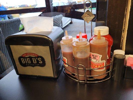 All the great BBQ sauces.