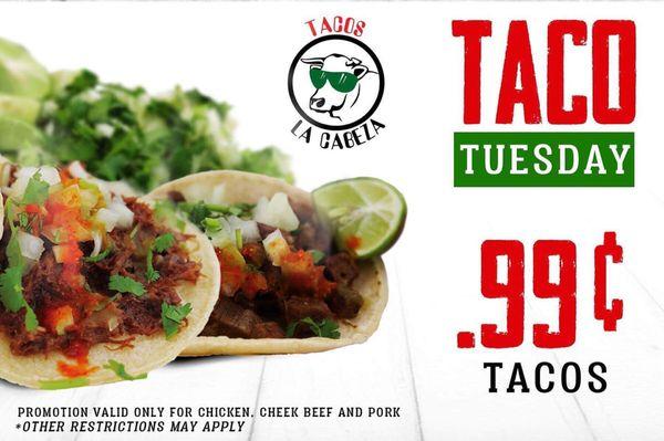 gotta have it on tuesday - taco tuesday at our restaurant