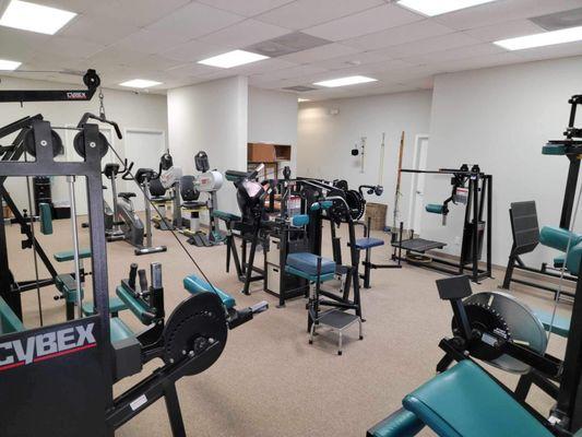 We offer exercise rehabilitation to our patients and have a full gym in our facility.