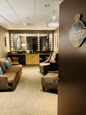 Welcome Family dressing room