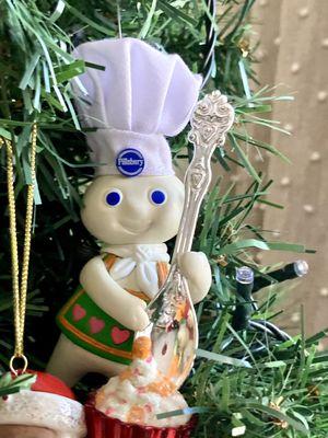 Pillsbury my family's brand growing up. Bought this ornament for my daughter one Xmas. I love his giggles. 12/20/23