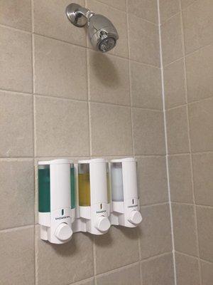 Toiletries and shower