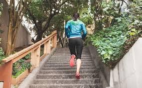 Outdoor Stair Circuit at Xcelerate.  An often overlooked but incredible cardio workout.  One of our specialties at Xcelerate.