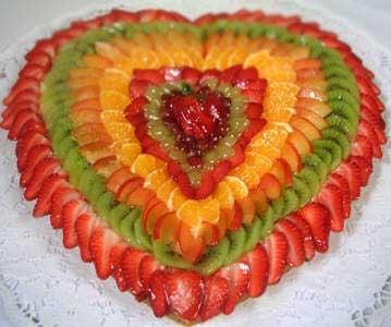 Heart-Shaped Fruit Tart