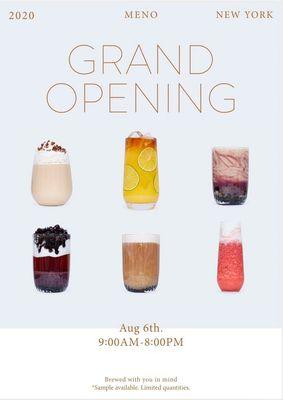 Grand Opening on Aug 6th!