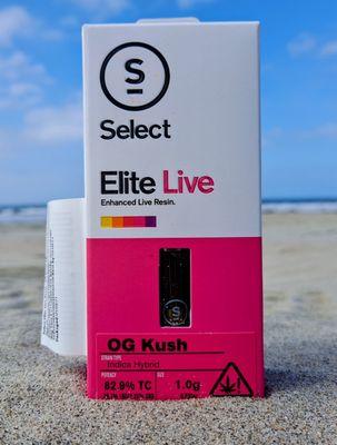 Select Elite Live OG Kush 1g Enhanced Live Resin Cartridge