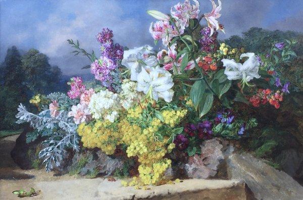 'Summer Still-Life' by Martha Darley Mutrie. British 1824-1885