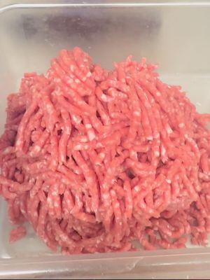 Fresh halal ground beef