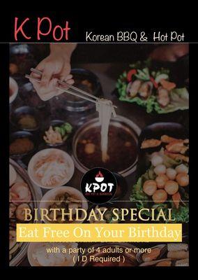 KPot has Birthday Special !!