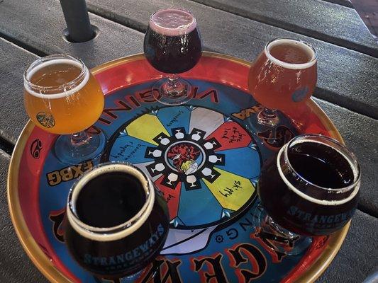 Beer flights can include 3-10 beers of your choosing.