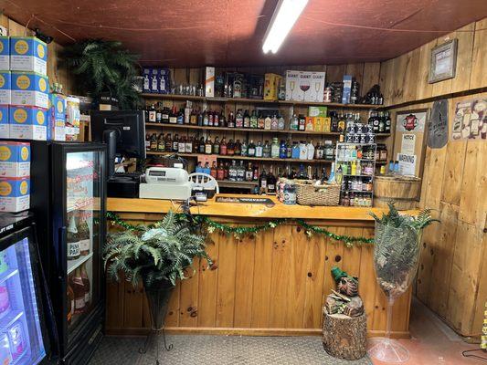 Small hometown liquor store