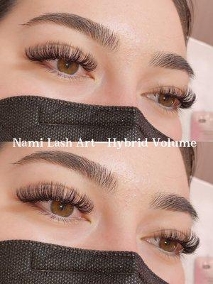 Hybrid Volume lashes/ Doll Eye style