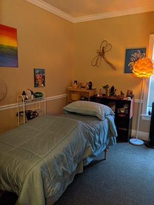 Reiki session set up