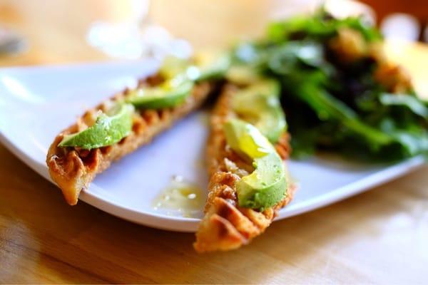 Avocado crostini.