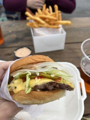 Carolina reaper burger