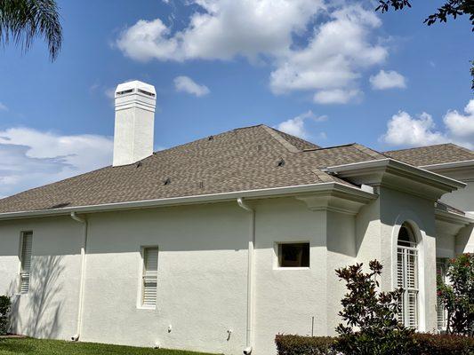 shingle roof after