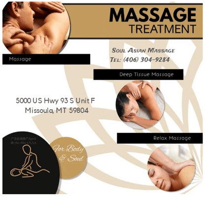 Soul Asian Massage (406) 304-9284