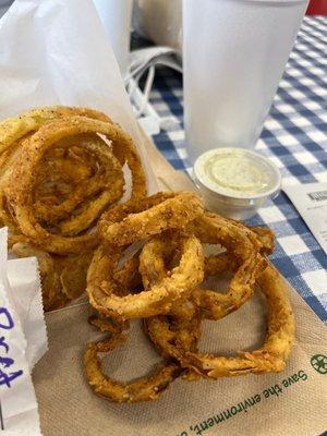 Yum, onion rings!