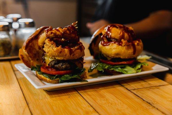 Beer Battered BBQ Burger (one of the best burgers son the menu)