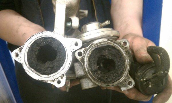 Regular Servicing of your vehicle can prevent this type of carbon build up.