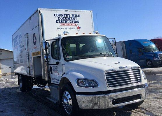 Documents destroyed on-site with our truck.