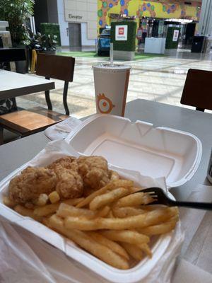 Chicken nuggets and fries