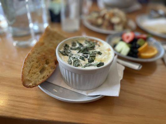 Tomato basil ricotta cocotte