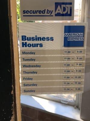 Business hours