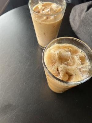 iced lattes (lots of milk options)