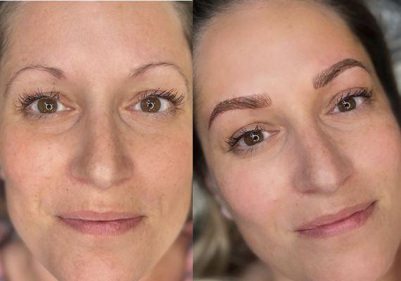 Before and After Combo Brow