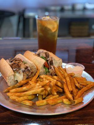 Cheesesteak Sub & Fries