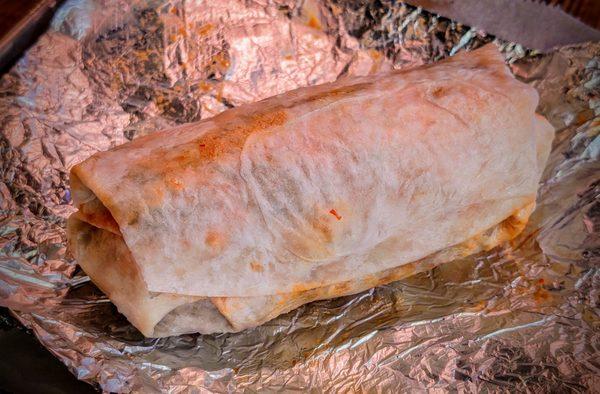 Spicy pork burrito