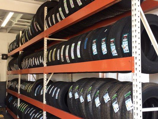 Large inventory of new tires all sizes