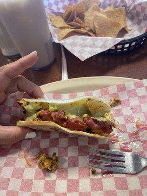 Yolis breakfast taco