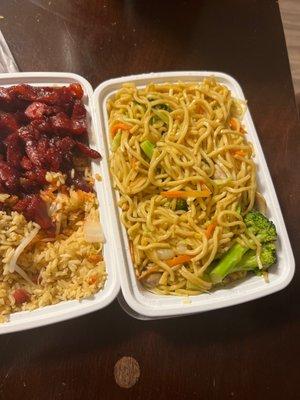 46. Vegetable Lo Mein /Boneless Spare Fibs