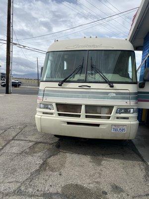 My RV getting smog check