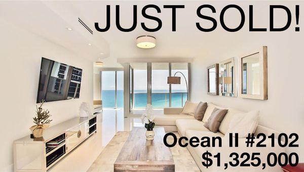 Stavros just sold this stunning direct-oceanfront condo at Ocean II for $1,325,000.