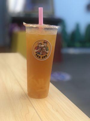 Mango Green Tea with Mango Peach and Lychee Jelly