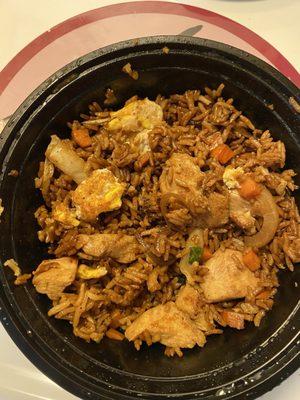 Chicken fried rice with egg