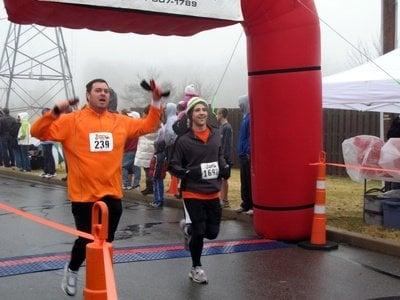 The Galloping Gobbler to raise money for the food bank!  (Jeremy Carnahan, left).