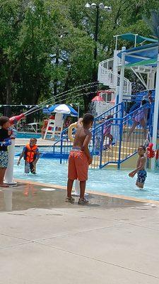 Pool time with camp kids