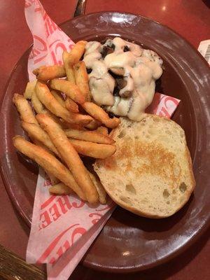 Mushroom Swiss burger