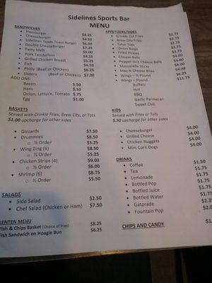 Menu June 2018