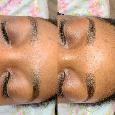 Brow wax and tint