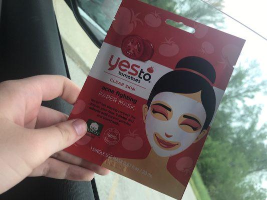 YESto Tomato facial mask