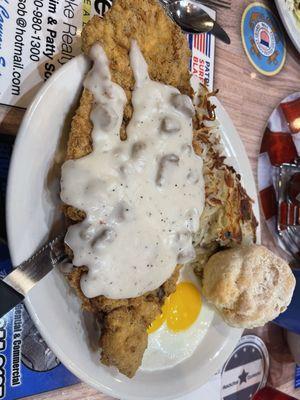 Chicken Fried Chicken and Eggs*